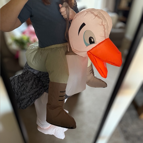 Spirit Halloween Adult Inflatable Ostrich Ride-Along Costume One Size - Picture 2 of 8